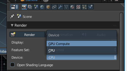 Blender GPU render